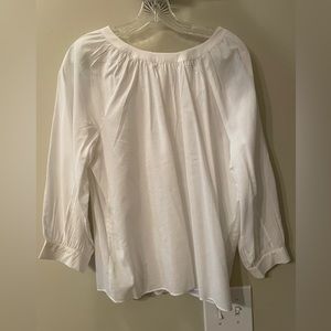 White cotton blouse